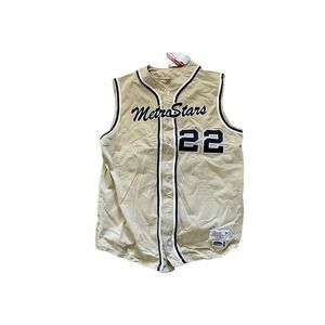 Very Rare Metro Stars #22 Baseball Style Jersey Heavy Weight New With Tags Sz XL